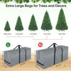 Picture of BALEINE 7.5 ft Christmas Tree Storage Bag, Heavy Duty Extra Large Artificial Christmas Tree Bag with Reinforced Handles and Dual Zippers Wide Opening (Gray, 7.5 ft)