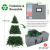 Picture of BALEINE 7.5 ft Christmas Tree Storage Bag, Heavy Duty Extra Large Artificial Christmas Tree Bag with Reinforced Handles and Dual Zippers Wide Opening (Gray, 7.5 ft)