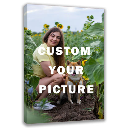 Picture of Custom Canvas Prints with Your Photos Framed Canvas Customized Wall Art Personalized Canvas Pictures for Pet/Family Gifts for Mom/Men/Women 8 x 10