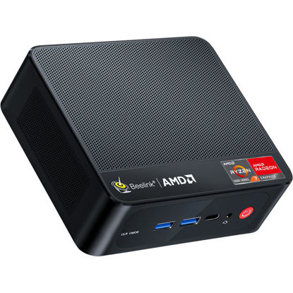 Picture of Beelink SER5 PRO Mini PC,AMD Ryzen 7 5850U(up to 4.4 GHz,8C/16T),Mini Computer with 32GB DDR4/500GB NVMe SSD,Support Triple Screen Display(HDMI+DP+Type-C),WiFi6,BT5.2,Type-C,Gigabit LAN