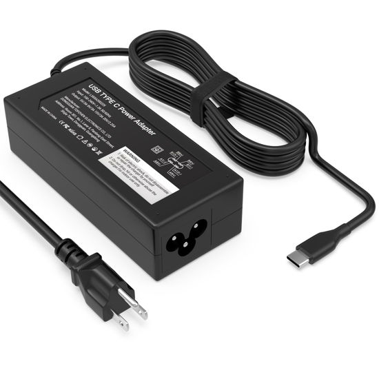 Picture of Universal Chromebook Charger-45W USB-C Power Adapter for HP Laptop Charger,Lenovo,Dell,Acer and More,Fast Charging for USB C Laptop Charger,6FT Type C Power Cord Easy to Travel Work