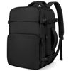 Picture of ZOMFELT Travel Backpack for Women Men, Carry on Backpack, TSA 15.6 inch Laptop Backpack Flight Approved, Personal Item Travel Bag Nurse Bag Casual Daypack for School Weekender Business Trip, Black