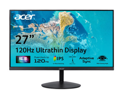 Picture of Acer SB270 G0bi 27" IPS Full HD (1920 x 1080) Ultra-Thin Zero-Frame Gaming Office Monitor | Adaptive-Sync Support (FreeSync Compatible) | Up to 120Hz Refresh | 1ms (VRB) | Tilt | HDMI & VGA Ports