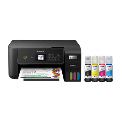 Picture of Epson EcoTank ET-2800 Wireless Color All-in-One Cartridge-Free Supertank Printer with Scan and Copy â€“ The Ideal Basic Home Printer - Black, Medium