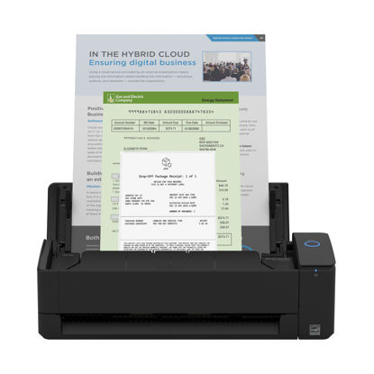 Picture of ScanSnap iX1300 Compact Wireless or USB Double-Sided Color Document, Photo & Receipt Scanner with Auto Document Feeder and Manual Feeder for Mac or PC, Black