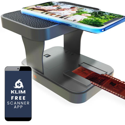 Picture of KLIM K2 Mobile Film Scanner 35mm + Free APP - New - Positive & Negative Scanner, Slide Scanner, Photo Scanner, 35mm Color Film Developing Kit Essential - Best Photo Scanner for Old Photos