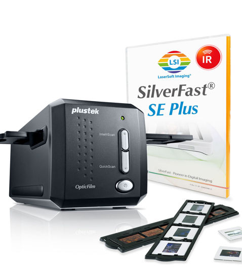 Picture of Plustek OpticFilm 8200i SE , 35mm Film & Slide Scanner. 7200 dpi / 48-bit Output. Integrated Infrared Dust/Scratch Removal. Bundle Silverfast SE Plus 9 , Support Mac and PC.