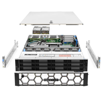 Picture of Dell PowerEdge R740xd Server 2.70Ghz 36-Core 256GB 12x 10TB 12G H730P Rails (Renewed)