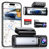 Picture of Affver 4K Dash Cam Front and Rear, Built-in 5G WiFi GPS, 64GB Card Included, 3.59'' IPS Screen Dash Camera for Cars, Dual Dashcam with G-Sensor, Loop Recording, WDR, Night Vision, 24H Parking Monitor