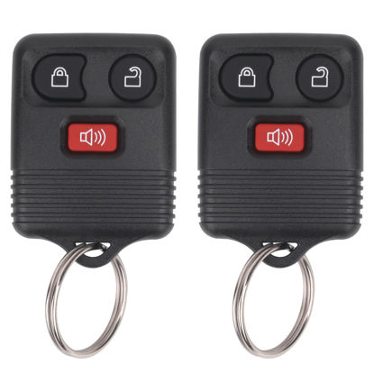 Picture of Vurkcy Keyless Entry Remote Key Fob Compatible with Ford F150 F250 F350 Escape Expedition Explorer Ranger, Lincoln, Mercury, Mazda and More, Replacement for CWTWB1U331 CWTWB1U345, 3 Button (Pack of 2)
