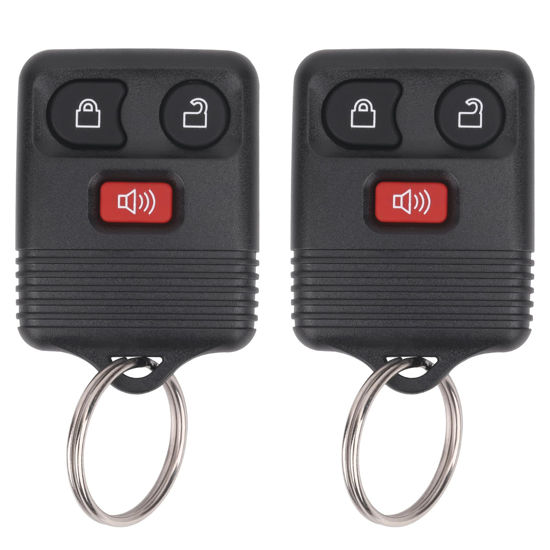 Picture of Vurkcy Keyless Entry Remote Key Fob Compatible with Ford F150 F250 F350 Escape Expedition Explorer Ranger, Lincoln, Mercury, Mazda and More, Replacement for CWTWB1U331 CWTWB1U345, 3 Button (Pack of 2)