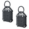 Picture of Dovick- Waterproof Airtag Keychain Holder Case,Screw Full Cover Compatible with Apple Air Tag Tracker Key Ring (Black 2Pack)