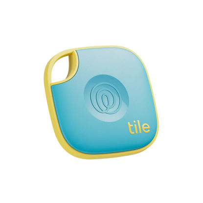 Picture of Tile by Life360 Mate (2024) Bluetooth Tracker, Keys Finder and Item Locator for Keys, Bags and More. Phone Finder. Both iOS and Android Compatible. 1-Pack (Aqua Lemon)