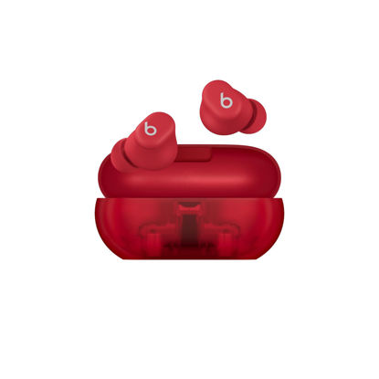 Picture of Beats Solo Buds - Wireless Bluetooth Earbuds | 18 Hours of Battery Life | Apple & Android Compatibility | Built-in Microphone - Transparent Red