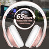 Picture of Glynzak Wireless Bluetooth Headphones Over Ear 65H Playtime HiFi Stereo Headset with Microphone and 6EQ Modes Foldable Bluetooth V5.3 Headphones for Travel Smartphone Computer Laptop Rose Gold