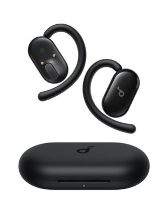Picture of Soundcore V20i by Anker Open-Ear Headphones, Adjustable Ear Hooks, Ultra-Comfort, Snug Fit, Powerful Sound, Clear Calls, IP55, LED Lights, 36H Playtime, Bluetooth 5.4 Earbuds, Multipoint Connection