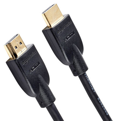 Picture of Amazon Basics High-Speed 4K Ultra HD HDMI 2.0 Cable/Cord, 6 ft / 1.8m, 18 Gbps, 60 Hz, 2160p, 48 bit, Male-to-Male, Ethernet Ready, 3D, Black