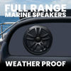 Picture of BOSS Audio Systems MR6B 6.5 inch Marine Stereo Boat Speakers - 180 Watts (pair), 2 Way, Full Range, Tweeters, Coaxial, Weatherproof, Sold in Pairs