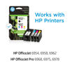 Picture of HP Original 902 Cyan, Magenta, Yellow / 902XL Black Ink Cartridges (4-Pack) | Works OfficeJet 6950, 6960 Series OfficeJet Pro 6960, 6970 Series | Eligible for Instant Ink | T0A39AN