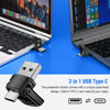 Picture of 2-in-1 USB Type C Presentation Clicker Wireless Presenter Remote for PowerPoint, Powerpoint Clicker with Volume Control PowerPoint Slide Advancer for Mac, Computer, Laptop-E600