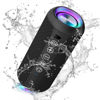Picture of Ortizan Portable Bluetooth Speaker: IPX7 Waterproof, 24W Loud Sound, Deep Bass, Bluetooth 5.3, LED Lights, Wireless Stereo Pairing, 30H Playtime, for Home/Outdoor/Party/Beach, Birthday Gift (Black)