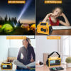 Picture of Raynic Emergency Radio, 5000mAh/18500mWh Weather Radio, Solar Hand Crank Radio with AM/FM/SW/NOAA Alert, Cell Phone Charger, Headphone Jack, Flashlight and SOS Siren