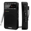 Picture of PRUNUS J-166 Portable Radio AM FM, Battery Operated Radio with Tuning Light, Back Clip, Excellent Reception, AM FM Radio Portable, Transistor Radio