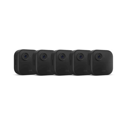 Picture of Blink Outdoor 4 (newest model), Wire-free smart security camera, two-year battery life, two-way audio, HD live view, enhanced motion detection, Works with Alexa - 5 camera system