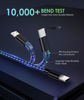 Picture of 6amLifestyle PS4 Controller Charger Charging Cable, 2 Pack 10ft Extra Long Micro USB 2.0 Cable, Nylon Braided Cord, for PS4, PS4 Slim/Pro, Xbox One S/X Controller, Android Phones, Black+Blue