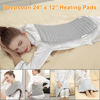 Picture of Electric Heating Pads,Heating Pads for Back,Shoulder,Hot Pad for Neck and Arms,Abdomen,Moist Heated Pad for Legs and Knee,Auto Shut Off(Light Gray, 24''×12'')