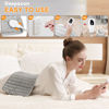 Picture of Electric Heating Pads,Heating Pads for Back,Shoulder,Hot Pad for Neck and Arms,Abdomen,Moist Heated Pad for Legs and Knee,Auto Shut Off(Light Gray, 24''×12'')