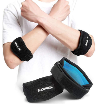 Picture of Bodyprox Elbow Brace 2 Pack for Tennis & Golfer's Elbow Pain Relief