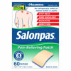 Picture of Salonpas Pain Relieving Patch for Back, Neck, Shoulder, Knee Pain and Muscle Soreness - 8 Hour Pain Relief - 60 Count