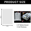 Picture of PigPotParty 8"x 11", 50Pcs Bottom Gusset Bags, Clear Cello Cellophane Treat Goodie Bags with 50x Twist Ties, Party Favor Packaging, Gift Mug Wrapping, Food Storage(No Side Gusset)
