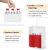 Picture of BagDream Kraft Gift Paper Bags 25Pcs 5.25x3x8 Inches Small Paper Gift Bags White Paper Bags with Handles Paper Shopping Bags Party Favor Bags 100% Recyclable Kraft Paper Bags Sacks