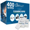 Picture of Care Touch Lens Wipes for Eyeglasses - 400 Count Individually Wrapped Pre-Moistened Wipes, 4.5x11-Inch - Sunglasses, Screens, and Glasses Cleaner - Gentle and Portable for Cleaning of Devices