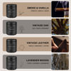 Picture of Scented Candles Set | Men Candle Set, Scented Candles for Home, Gifts for Men - 4 Pack Men Candle Gifts Soy Candles Scents of Lavender/Leather/Oak/Smoke & Vanilla