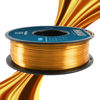 Picture of Geeetech Silk PLA Filament 1.75mm for 3D Printer , Metal-Like Shiny Consumable 1kg (2.2lbs) 1 Spool, Dimensional Accuracy +/- 0.03 mm, Silk Gold