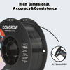 Picture of Comgrow PETG 3D Printer Filament 1.75mm, High Precision and Tough 3D Printer Filament (2LBS), Dimensional Accuracy +/- 0.02 mm, Fit Most 3D Printers Black