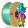 Picture of 3Dgenius Silk Rainbow PLA Filament 1.75mm Silk PLA 3D Printer Filament Shiny Fast Color Changing Gradient Filament 3D Printing Filament Fit Most FDM Printers, 500g Spool(1.1lbs), Candy Series