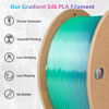 Picture of 3Dgenius Silk Rainbow PLA Filament 1.75mm Silk PLA 3D Printer Filament Shiny Fast Color Changing Gradient Filament 3D Printing Filament Fit Most FDM Printers, 500g Spool(1.1lbs), Candy Series