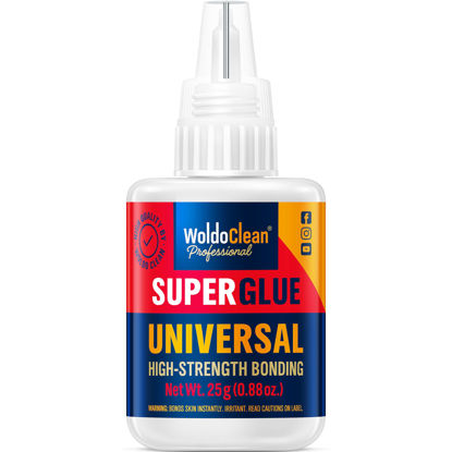 Picture of Super Glue All-Purpose 0.88oz Extra Strong - Waterproof, Heat- & Dishwasher-Resistant, Clear Fast-Drying Glue with Precision Nozzle