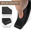 Picture of JZWBLILY Door Stoppers for Bottom of Door on Floor, Premium Rubber Door Stopper Wedge, Floor Sturdy Stackable Door Stops for Carpet Heavy Duty Door, Door Gaps (Black, 2 Pack)
