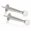 Picture of KOVOSCH 2 Pack Solid Rigid Door Stops - Heavy Duty Door Stoppers Wall Protector with Soft Rubber Tips, Satin Nickel