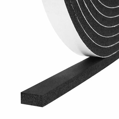 Picture of Storystore Foam Insulation Tape Self Adhesive,Weather Stripping for Doors and Windows,Sound Proof Soundproofing Door Seal,Weatherstrip,Air Conditioning Seal Strip (1/2In x 1/4In x 33Ft)