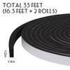 Picture of Storystore Foam Insulation Tape Self Adhesive,Weather Stripping for Doors and Windows,Sound Proof Soundproofing Door Seal,Weatherstrip,Air Conditioning Seal Strip (1/2In x 1/4In x 33Ft)