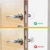 Picture of Affixers White Door Stoppers for Wall, Large 3.15" (4 Pack) Door Stop, Door Knob Wall Protector, Door Slam Stopper, Self Adhesive Door Handle Stopper, Door Bumpers for Walls, Door Guard