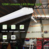 Picture of hykolity 4FT 120W LED Shop Light Linkable, 13000lm(400w Equivalent), 5000K Utility Shop Lights for Garages, Workshops, Basements, Hanging or FlushMount, with Power Cord and Pull Chain, ETL, 2 Pack