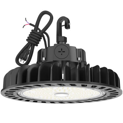 Picture of HYPERLITE UFO Led High Bay Light 150W 21,750lm 5000K 1-10V Dimmable High Bay Led Lights UL Listed US Hook 5' Cable Led High Bay Lights Alternative to 650W MH/HPS for Gym Factory Warehouse