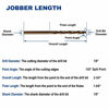 Picture of 1/8-Inch Cobalt Steel M35 Jobber Length Twist Drill Bits for Hard Metal, Stainless Steel, Pack of 12